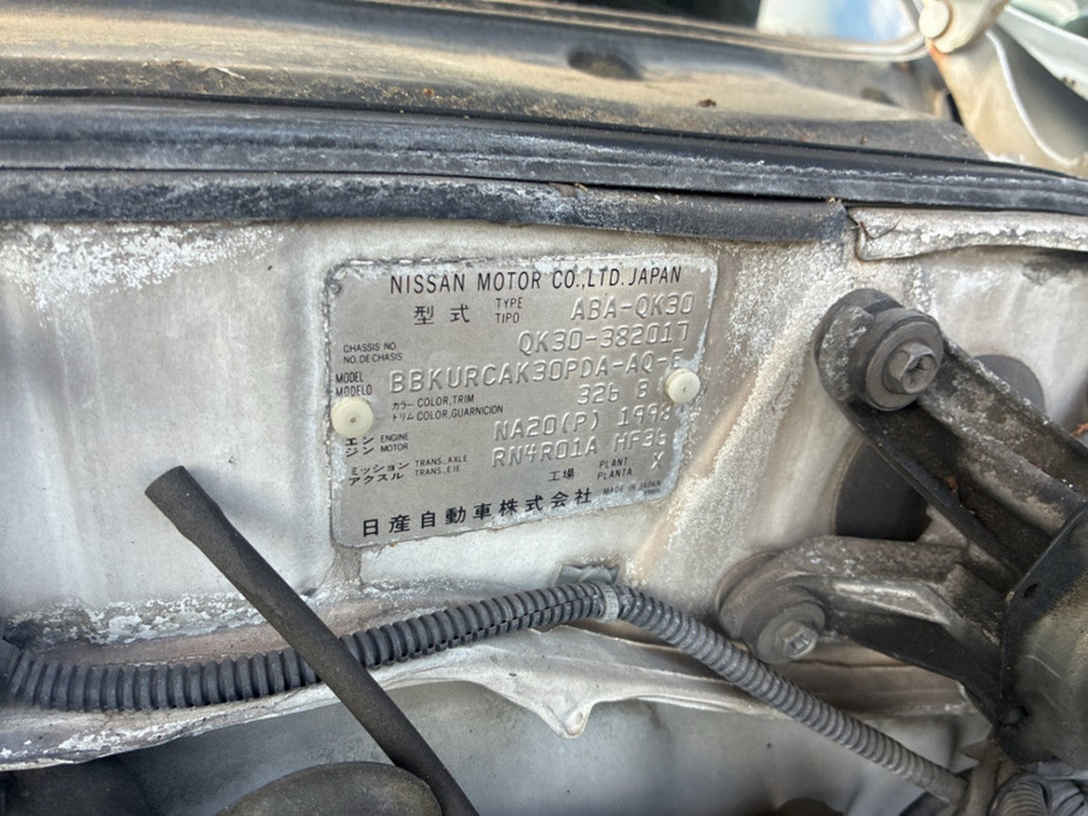 [USED ENGINE] NISSAN CREW(131) QK30  NA20P FR AT 2WD #0003268137949