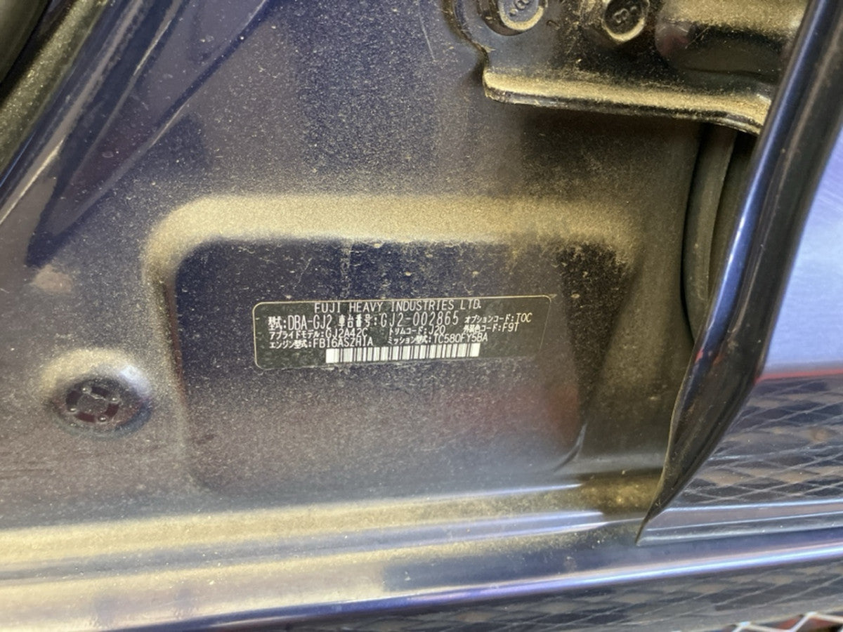 [USED ENGINE] SUBARU IMPREZA G4 GJ2 2012 FB16 FF AT 2WD #0003269149955
