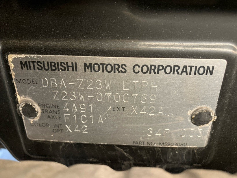 [CHOOSE PARTS] MITSUBISHI COLT PLUS Z23W 2011 4A91 FF AT 2WD #0002002692834