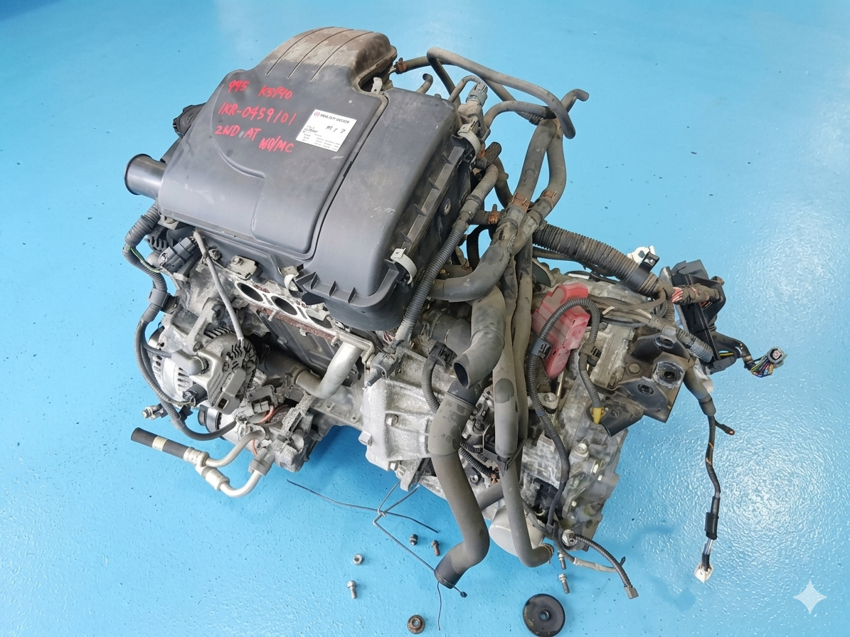 [USED ENGINE] TOYOTA VITZ KSP90 2007 1KR-FE FF AT 2WD #0403268015139