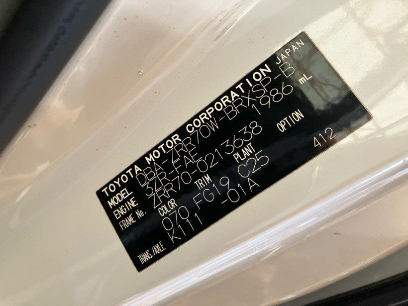 [CHOOSE PARTS] TOYOTA VOXY ZRR70W 2009 3ZR-FAE FF AT 2WD #0001000016687