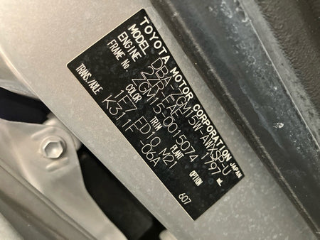 [USED ENGINE] TOYOTA ISIS ZGM15W 2013 2ZR-FAE FF AT 4WD #0003269151599
