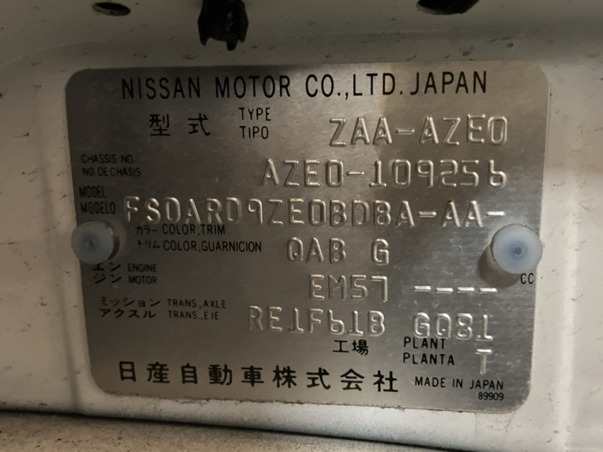 [CHOOSE PARTS] NISSAN LEAF AZE0 2014 EM57 FF AT 2WD #0001000016322