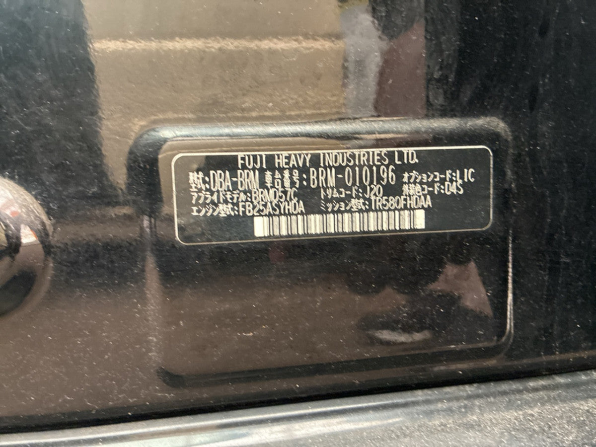 [CHOOSE PARTS] SUBARU LEGACY TOURING WAGON BRM 2012 FB25 FF AT 4WD #0002002672082