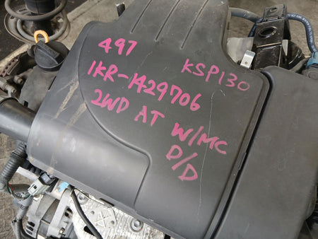 [USED ENGINE] TOYOTA VITZ KSP130 2013 1KR-FE FF AT 2WD #0403268014548