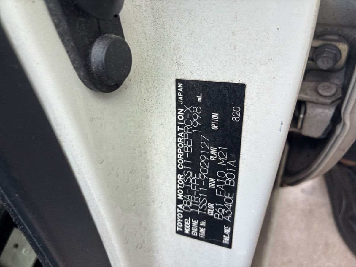 [CHOOSE PARTS] TOYOTA COMFORT TSS11 2015 1TR-FPE FR AT 2WD #0002002682644