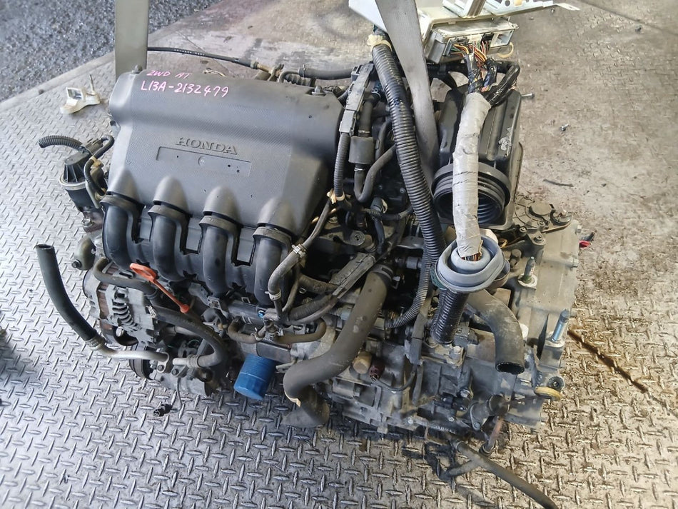 [USED ENGINE] HONDA FIT GD1 2005 L13A FF AT 2WD #0403265009479