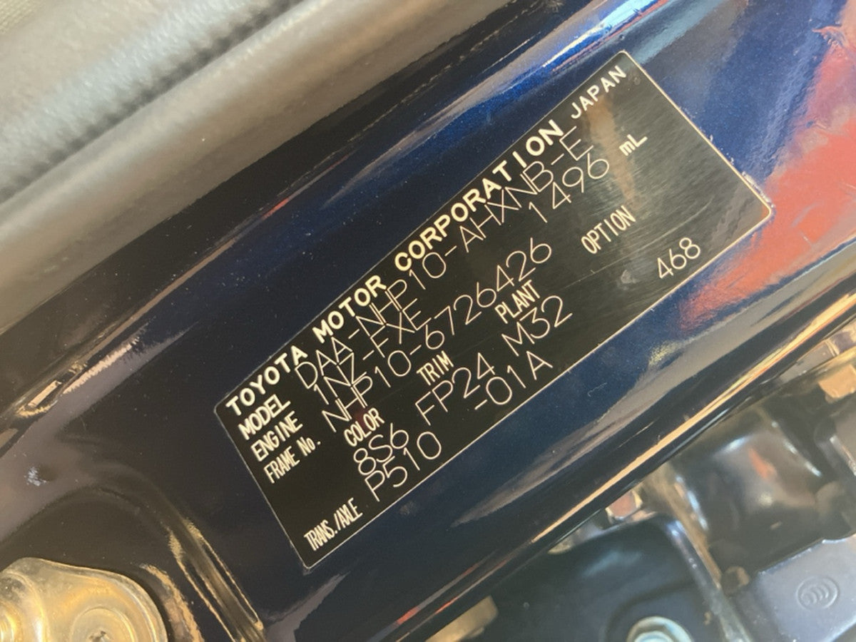 [CHOOSE PARTS] TOYOTA AQUA NHP10 2018 1NZ-FXE FF AT 2WD #0002002672106