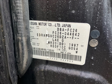 [USED ENGINE] NISSAN SERENA FC26 2011 MR20DD FF AT 2WD #0003269150711